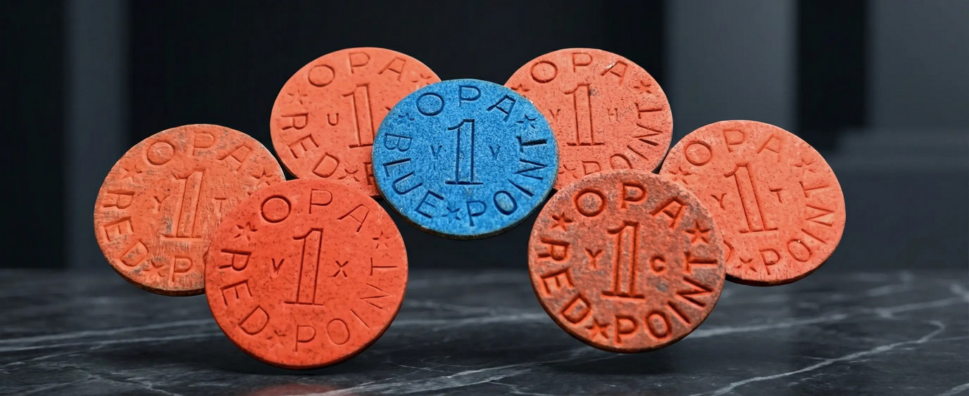 OPA y las fichas de racionamiento en la Segunda Guerra Mundial